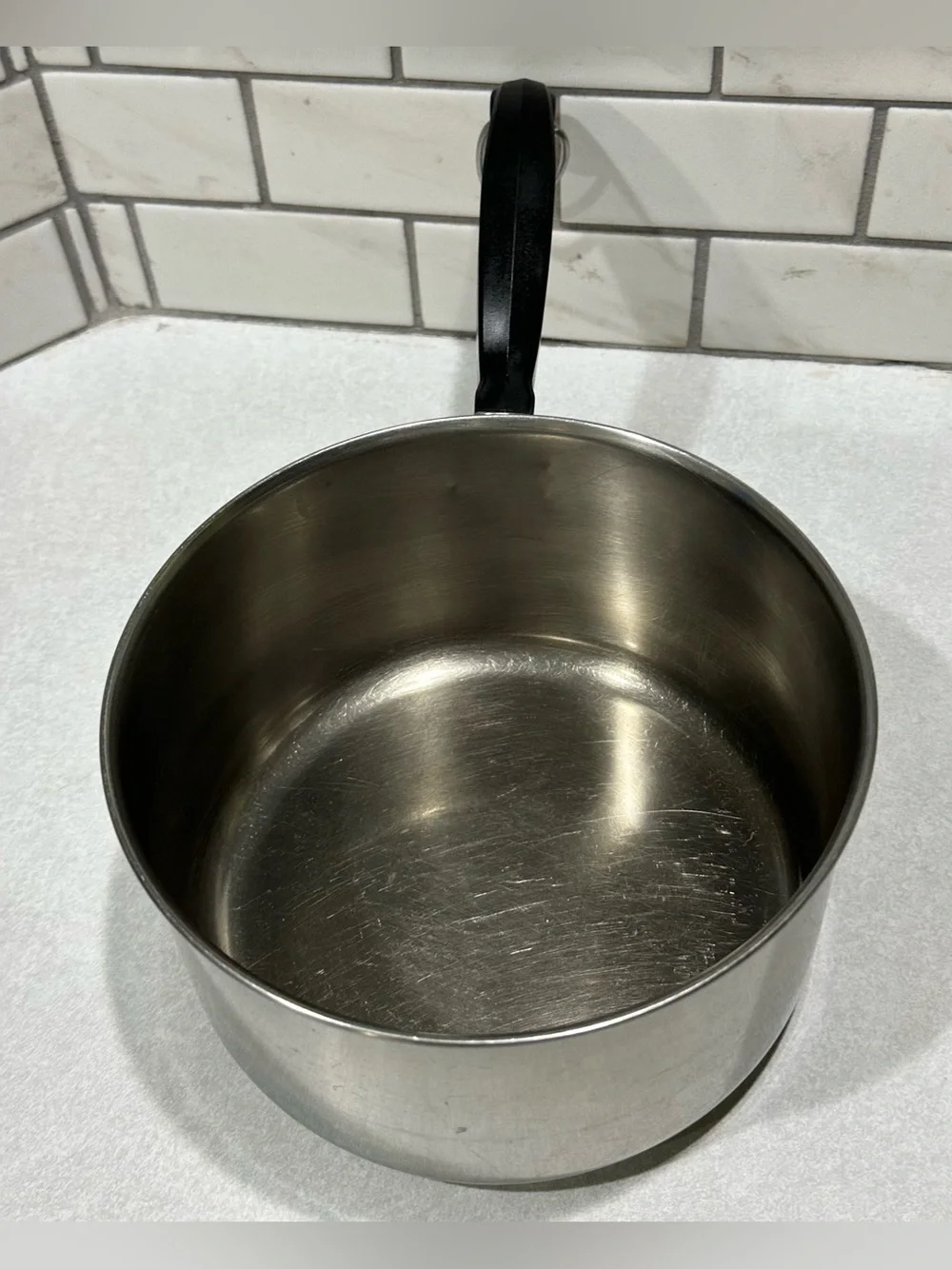 Vintage Farberware 2 Qt Saucepan Pot Lid NR Aluminum Clad Stainless Steel USA